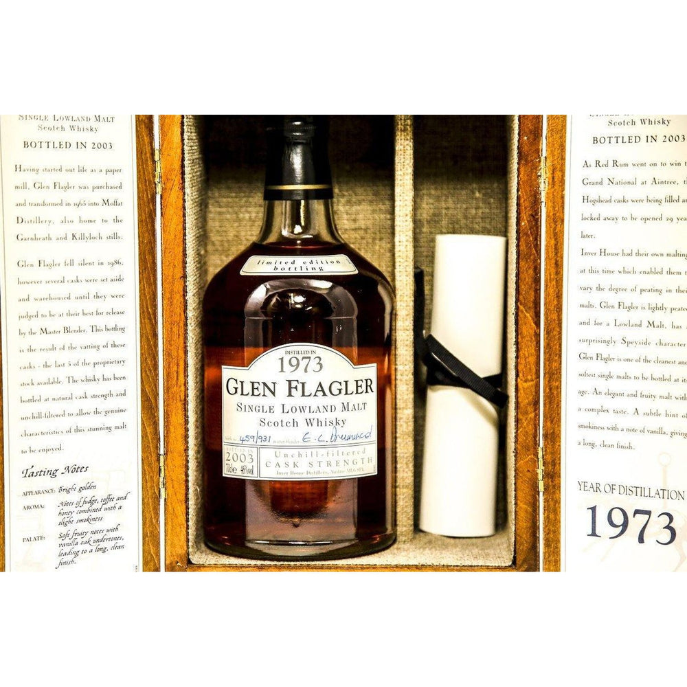 Glen Flagler 1973 29 Year Old Cask Strength Limited Edition Whisky - The Really Good Whisky Company