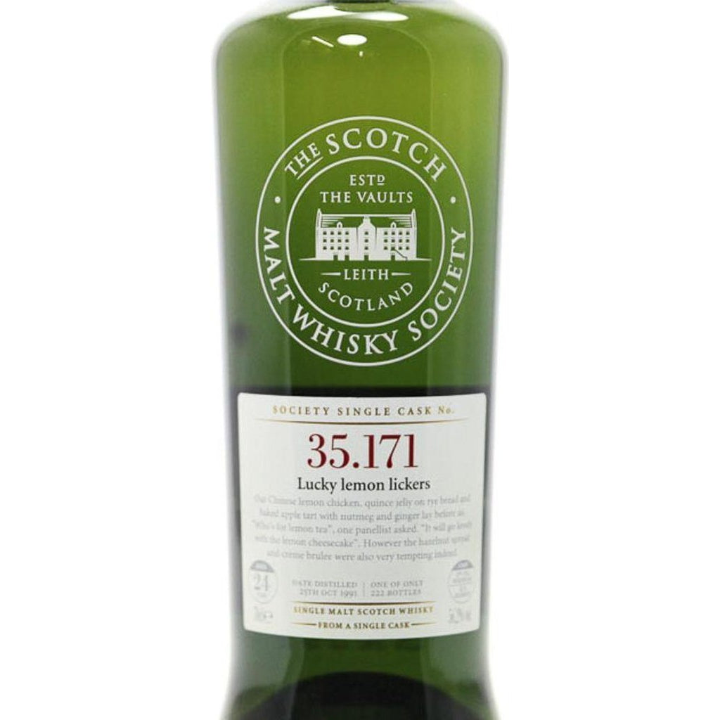 Glen Moray 1991 SMWS 24 Year Old 35.171 -   Lucky lemon lickers - 70cl 56.2% - The Really Good Whisky Company