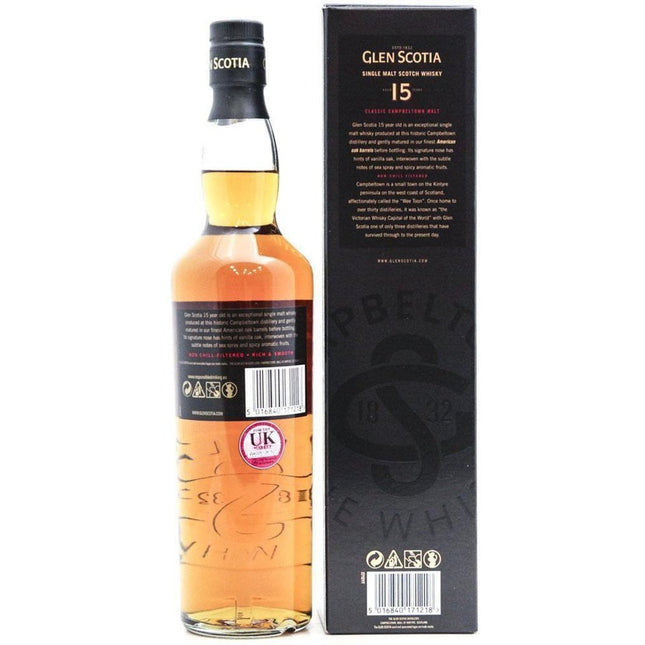 Glen Scotia 15 Year Old Single Malt Whisky - 70cl 46% - The Really Good Whisky Company
