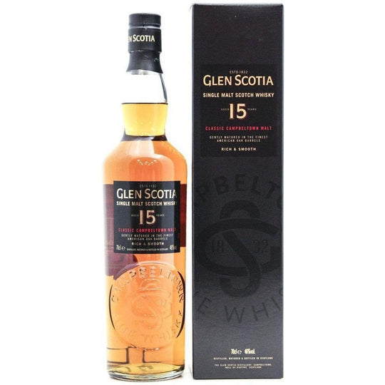 Glen Scotia 15 Year Old Single Malt Whisky - 70cl 46%