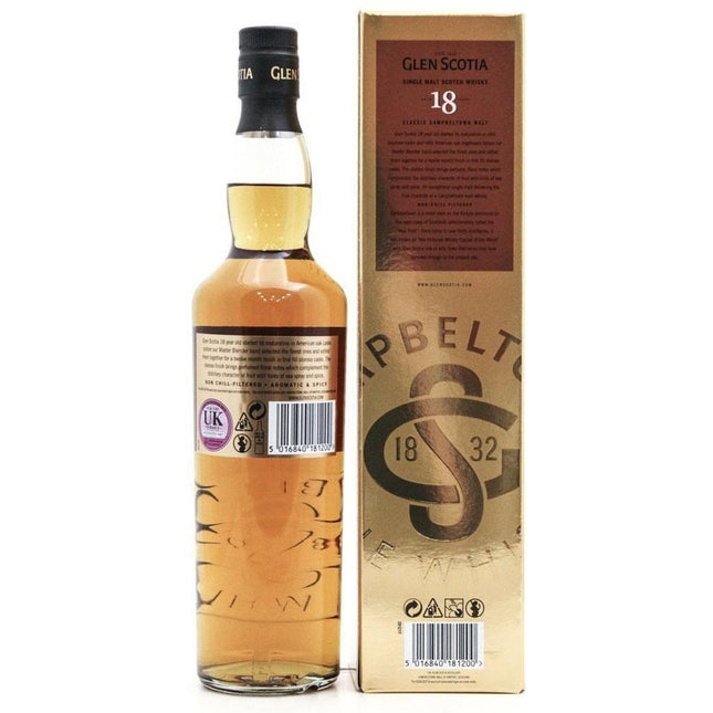 Glen Scotia 18 Year Old - 70cl 46% - The Really Good Whisky Company