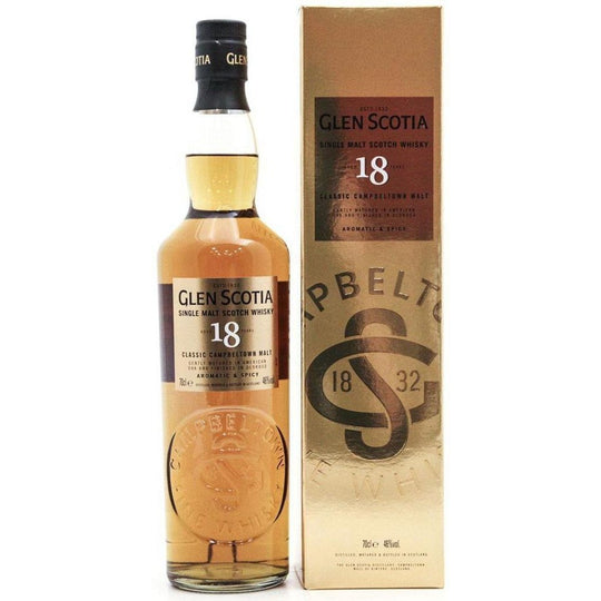 Glen Scotia 18 Year Old Single Malt Scotch Whisky - 70cl 46%