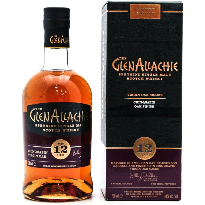 GlenAllachie 12 Year Old Chinquapin Wood Finish - 70cl 48%