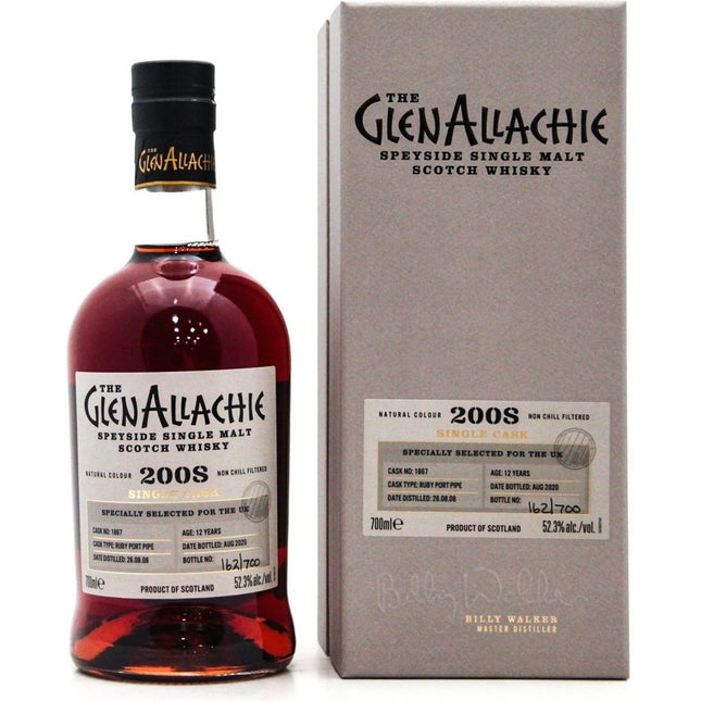 GlenAllachie 2008 Single Cask no. 1867 - 70cl 52.3%