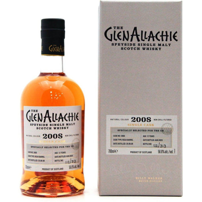 GlenAllachie 2008 Single Cask no. 3966 - 70cl 56.6%