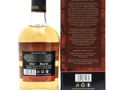 Glenallachie 9 Year Old Rye Wood Cask Finish Single Malt 48% 70cl - The Really Good Whisky Company