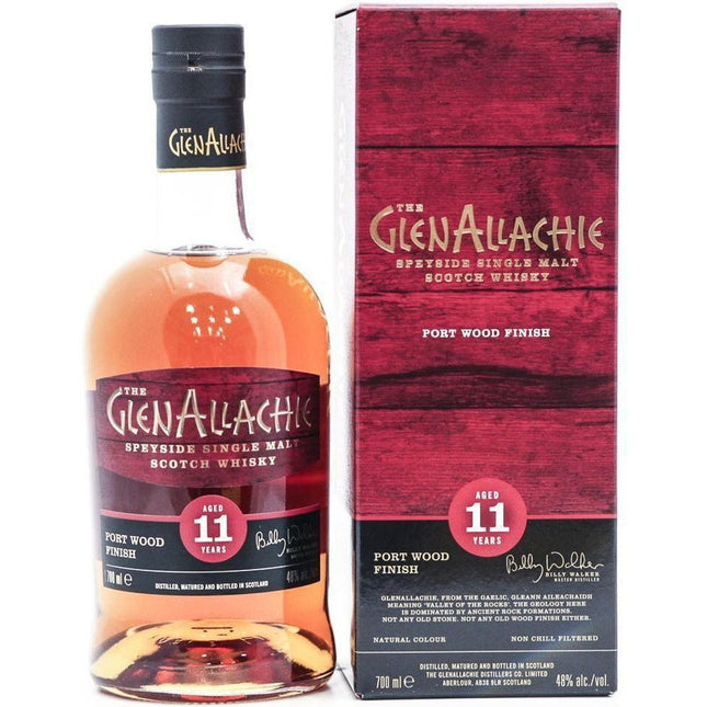 GlenAllachie Port Wood Finish 11 Year Old Single Malt Whisky -  70cl 48% - The Really Good Whisky Company