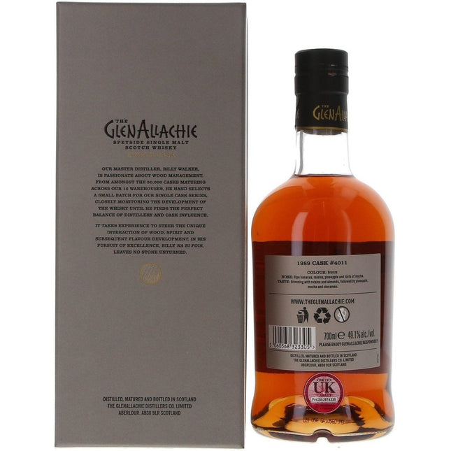 Glenallachie Single cask No.4011 1989 - 70cl 49.1% - The Really Good Whisky Company