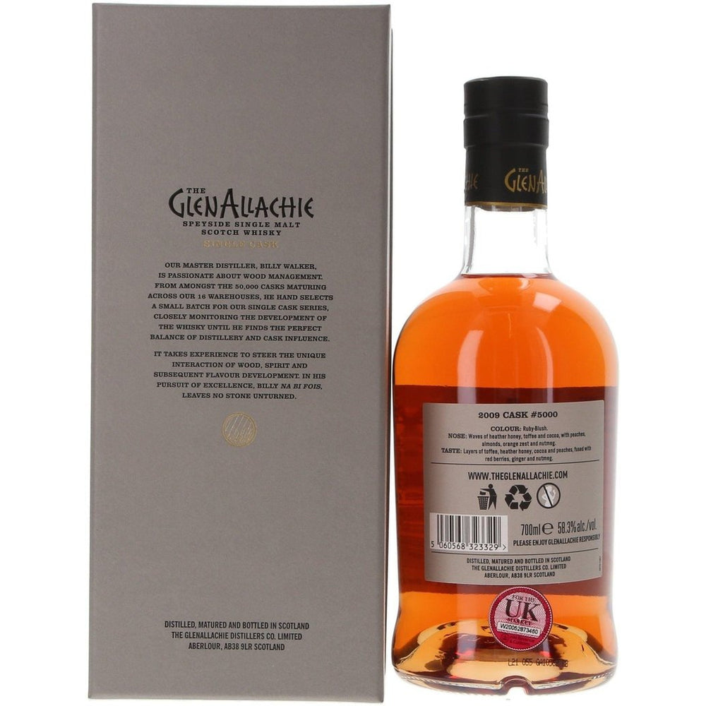 Glenallachie Single Cask No.5000 2009 - 70cl 58.3% - The Really Good Whisky Company