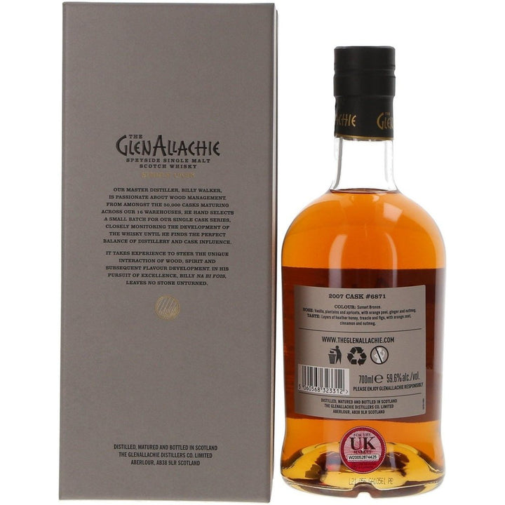 Glenallachie Single Cask No.6871 2007 - 70cl 59.6% - The Really Good Whisky Company