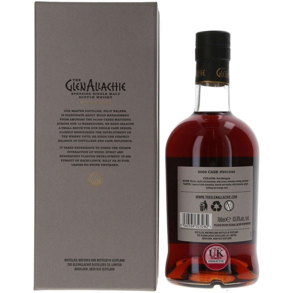 Glenallachie Single Cask No.901042 2005 - 70cl 63% - The Really Good Whisky Company