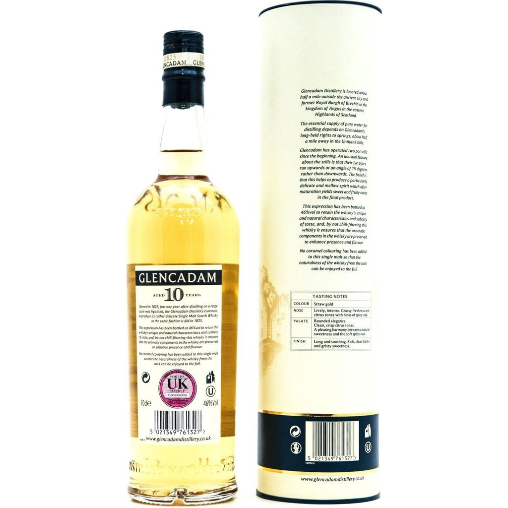 Glencadam 10 Year Old Single Malt Whisky - 70cl 46%