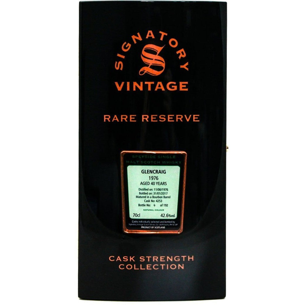Glencraig 1976 40 Year Old Rare Reserve Signatory Vintage - 70cl 42.6%