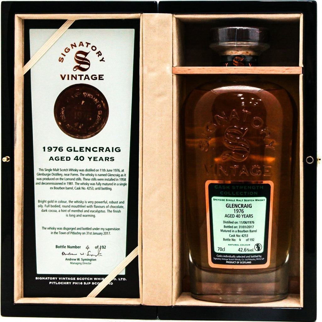 Glencraig 1976 40 Year Old Rare Reserve Signatory Vintage - 70cl 42.6%