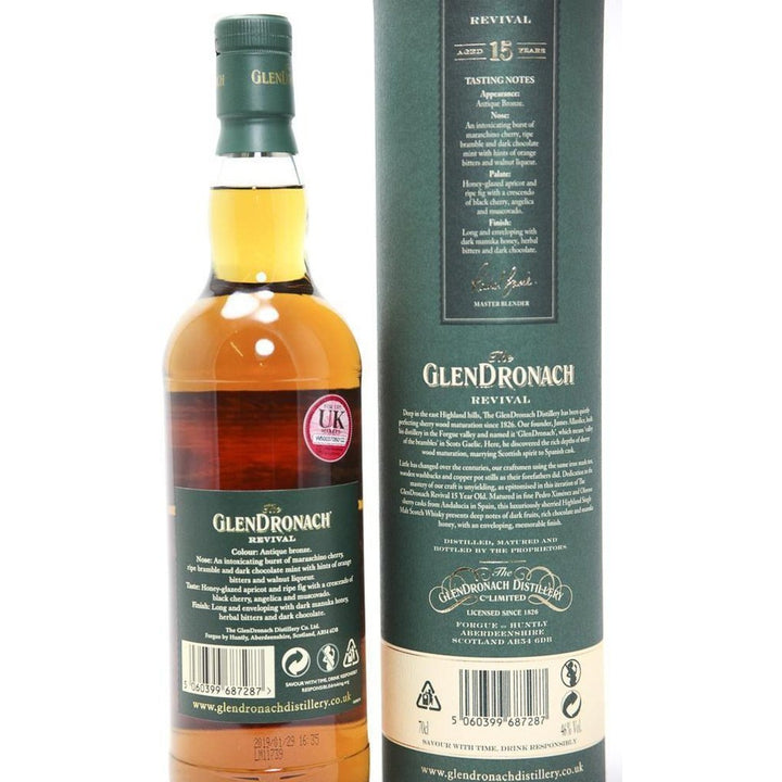 Glendronach 15 Year Old Revival (new batch) - 70cl 46% - The Really Good Whisky Company