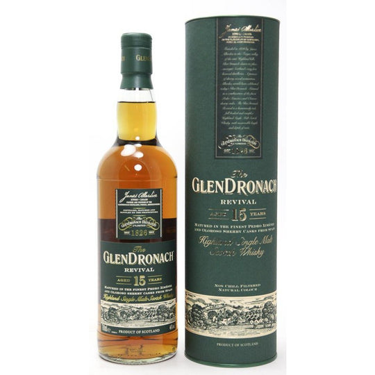 Glendronach 15 Year Old Revival Single Malt Highland Whisky - 70cl 46%