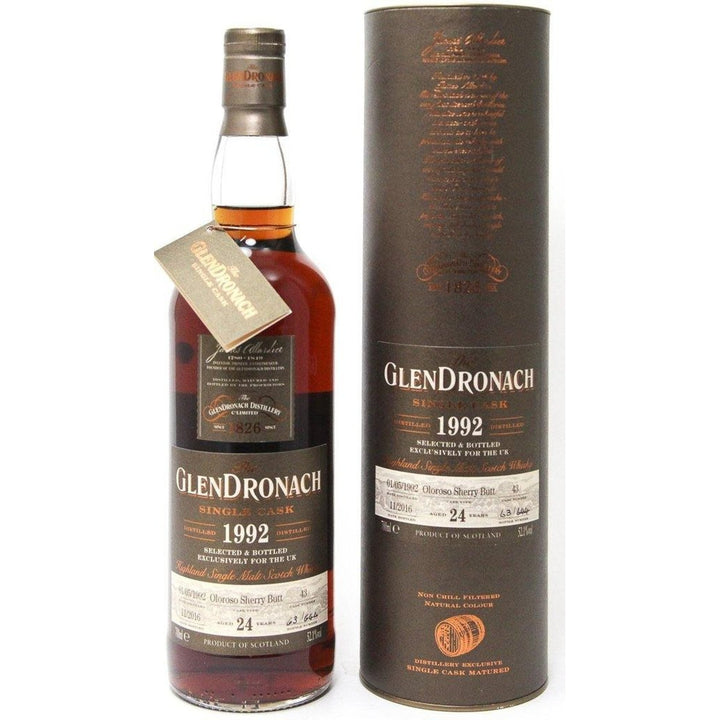 Glendronach 1992 Single Cask - 24 Year Old Single Malt Scotch Whisky - The Really Good Whisky Company