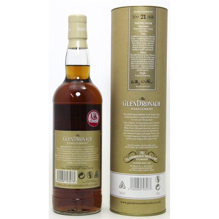 Glendronach 21 Year Old Parliament - 70cl 48% - The Really Good Whisky Company