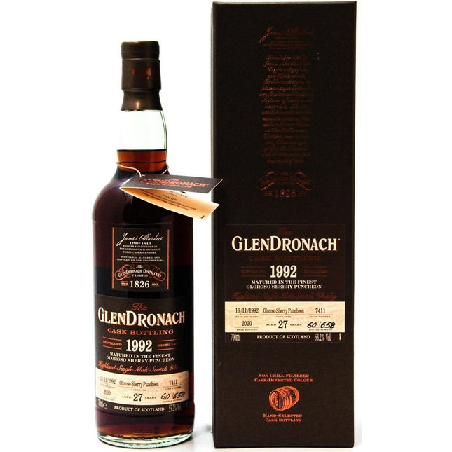 Glendronach 27 Year Old 1992 Cask 7411 - 70cl 53.2%