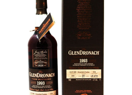 Glendronach 27 Year Old 1993 Cask 7276 - 70cl 53.7%