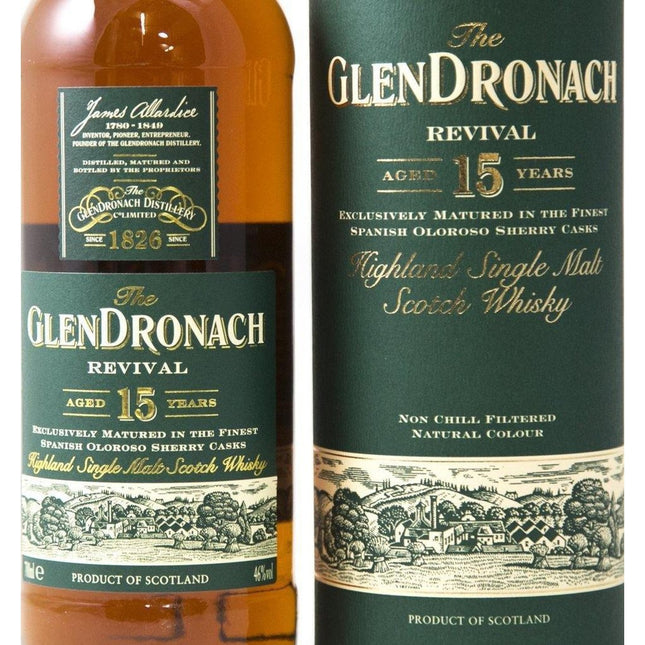 Glendronach Revival 15 Year Old Whisky - Original Batch Billy Walker Version - The Really Good Whisky Company