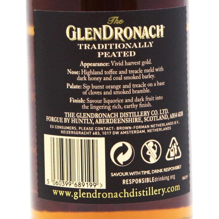 Glendronach Traditionally Peated - 70cl 48% - The Really Good Whisky Company