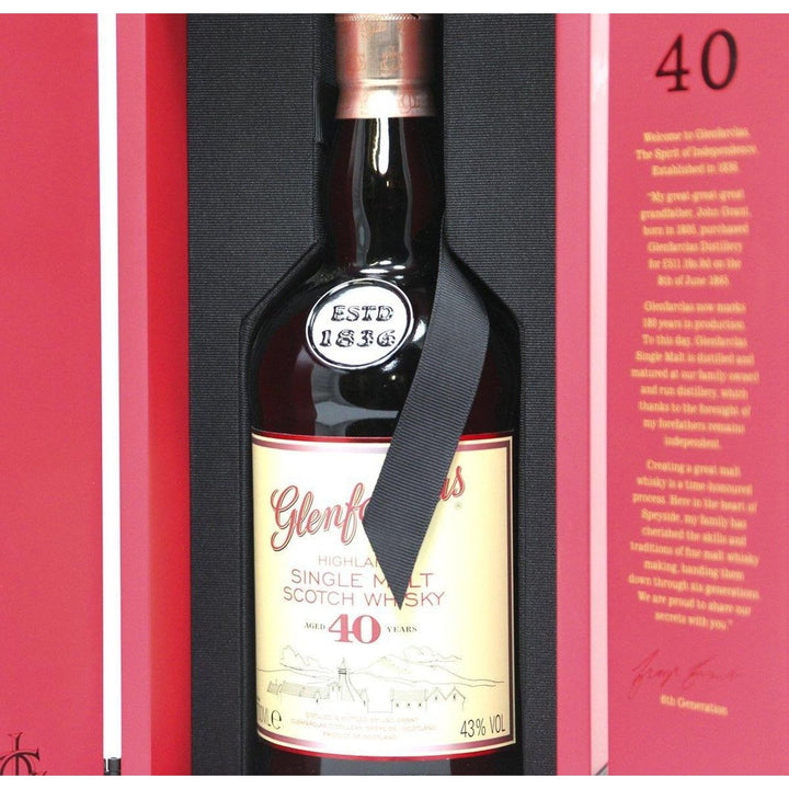 Glenfarclas 40 Year Old Single Malt Scotch Whisky - The Really Good Whisky Company