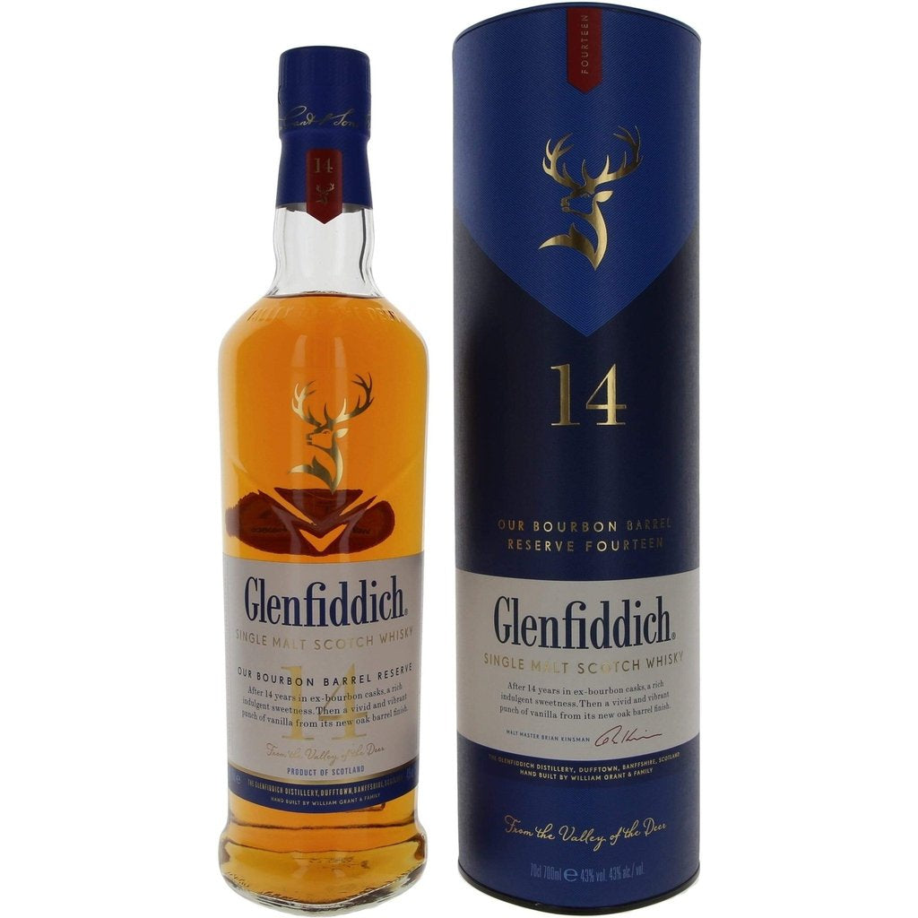 Glenfiddich 14 Year Old Bourbon Barrel - 70cl 43%