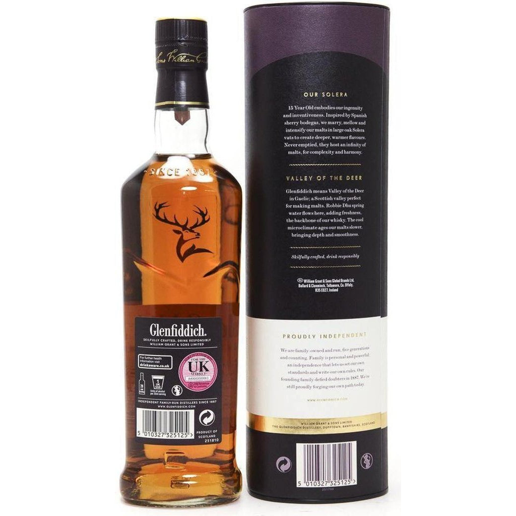 Glenfiddich 15 Year Old Solera Vat Reserve - 70CL 40% - The Really Good Whisky Company