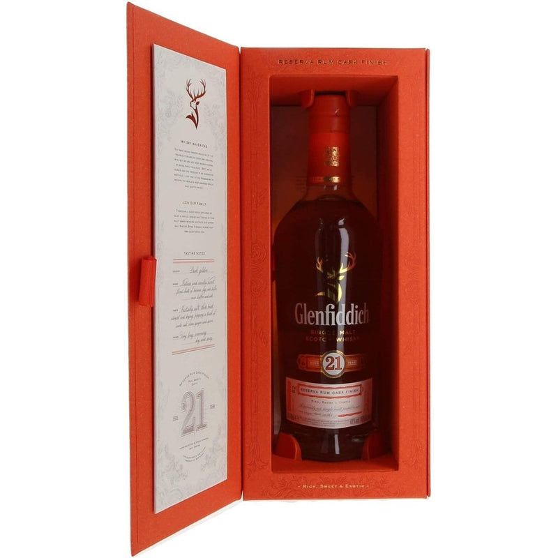 Glenfiddich 21 Year Old Gran Reserva Rum Cask Finish Whisky - 70CL 40% - The Really Good Whisky Company