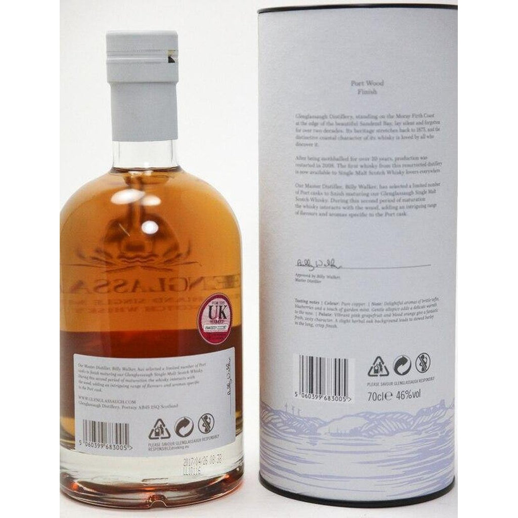 Glenglassaugh Port Wood Finish Single Malt Whisky - 70cl 46% - The Really Good Whisky Company