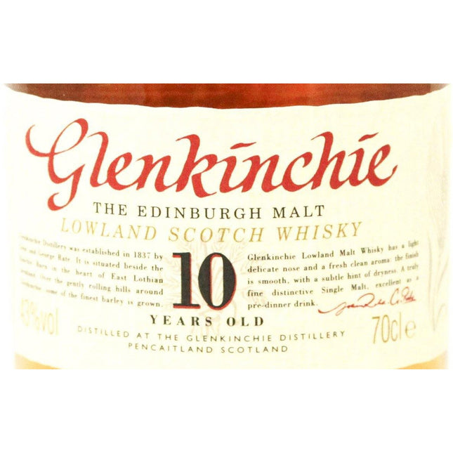 Glenkinchie 10 Year Old Whisky - The Really Good Whisky Company