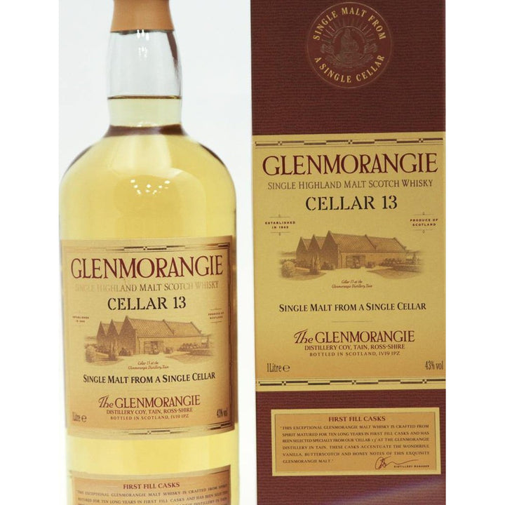 Glenmorangie 10 Year Old Cellar 13 - 1litre 43% - The Really Good Whisky Company