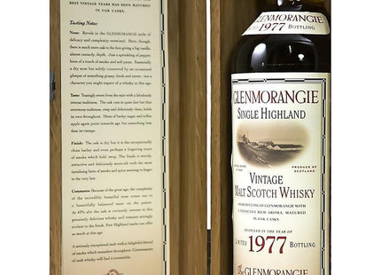 Glenmorangie 1977 21 Year Old Whisky - The Really Good Whisky Company