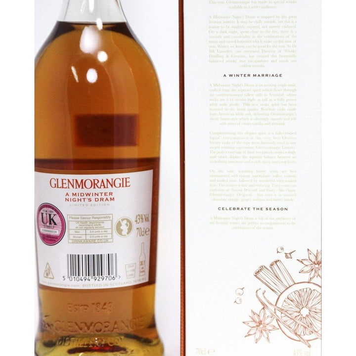 Glenmorangie A Midwinter Night's Dram limited  Edition Whisky - The Really Good Whisky Company