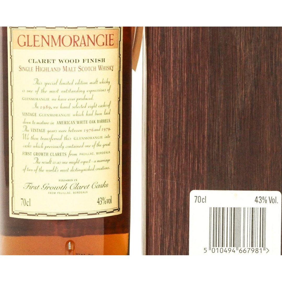 Glenmorangie Claret Wood Single Malt Scotch Whisky - 70cl 43% - The Really Good Whisky Company