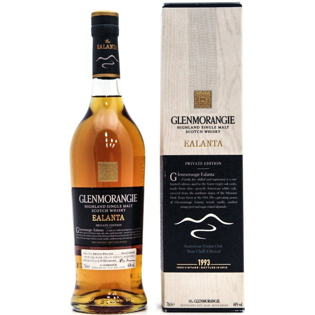Glenmorangie Ealanta Private Edition 1993 Vintage Bottled 2012 - 70cl 46%