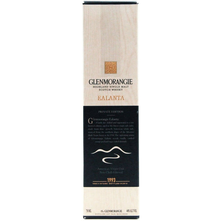 Glenmorangie Ealanta Private Edition 1993 Vintage Bottled 2012 Single Malt Scotch Whisky - 75cl 46%