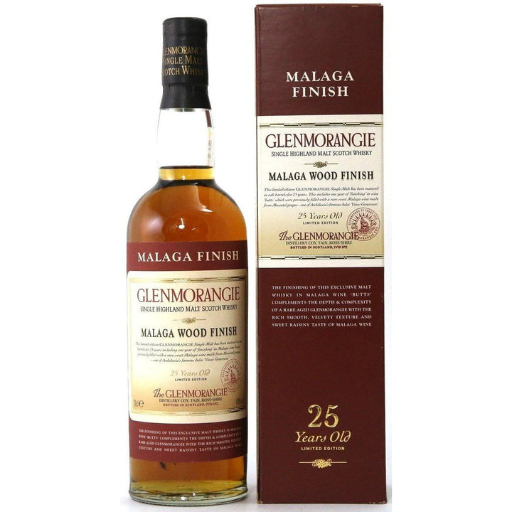 Glenmorangie Malaga Wood Finish 25 Year Old Scotch Whisky - The Really Good Whisky Company