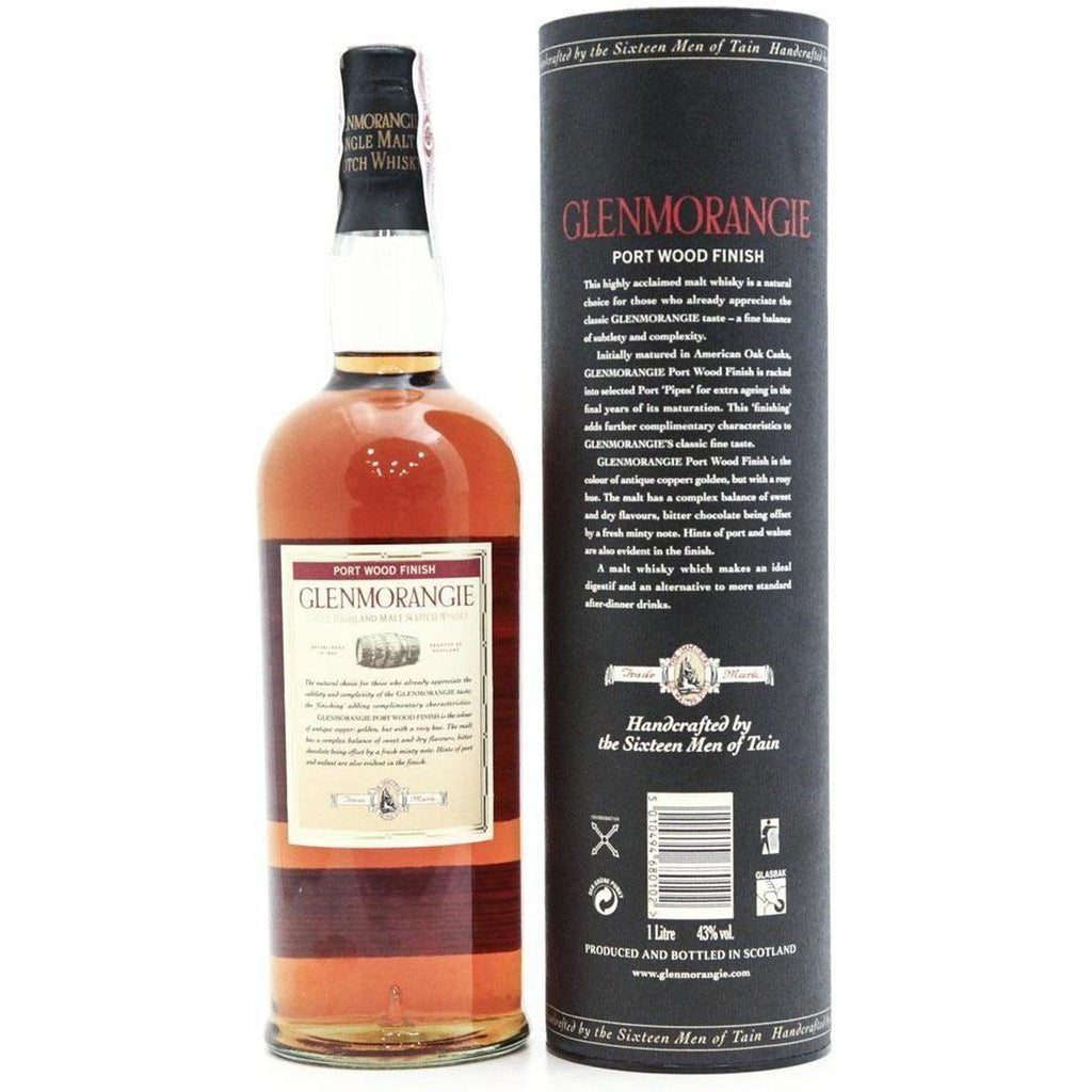 Glenmorangie Port Wood Finish Single Malt Scotch Whisky 1L - The Really Good Whisky Company