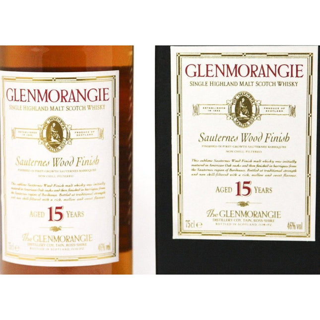 Glenmorangie Sauternes Wood Finish 15 Year Old - The Really Good Whisky Company