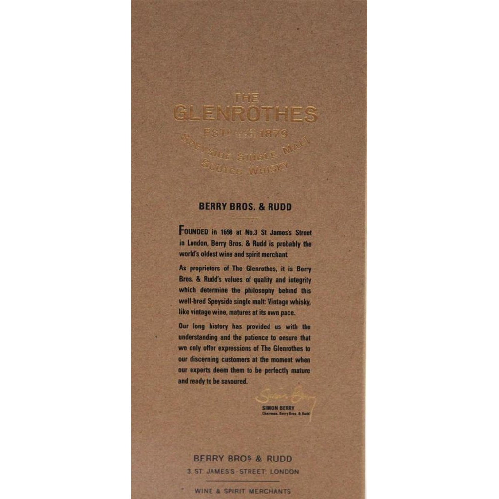 Glenrothes Vintage Second Edition 1988 -2016 - The Really Good Whisky Company
