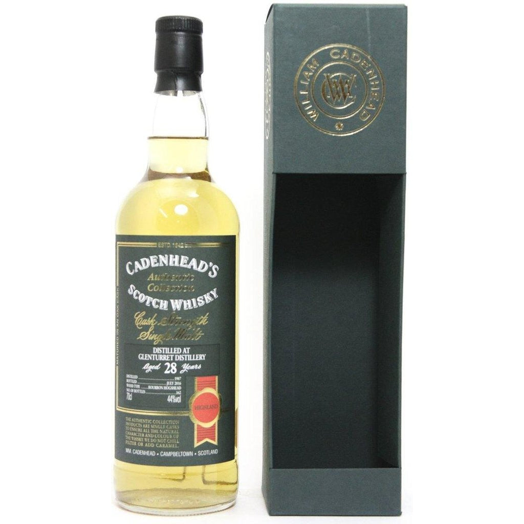 Glenturret 28 Year Old Single Malt - 1987 Cadenhead's - 70CL 44% - The Really Good Whisky Company