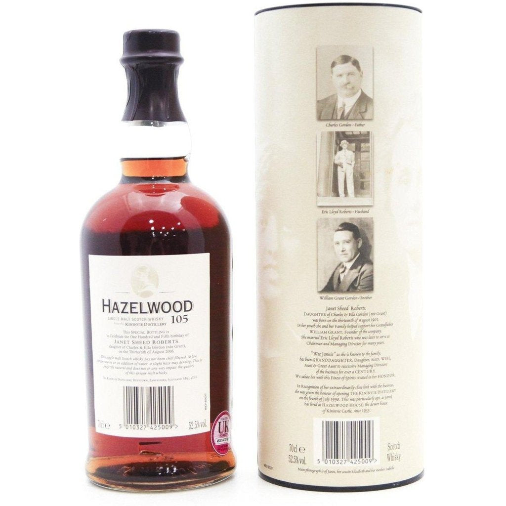 Hazelwood 105 15 Year Old - 70cl 52.5% - The Really Good Whisky Company