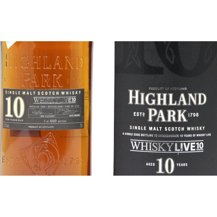 Highland Park Whisky Live London & Tokyo - 10 Year Old Scotch Whisky - 70cl 59.3% - The Really Good Whisky Company