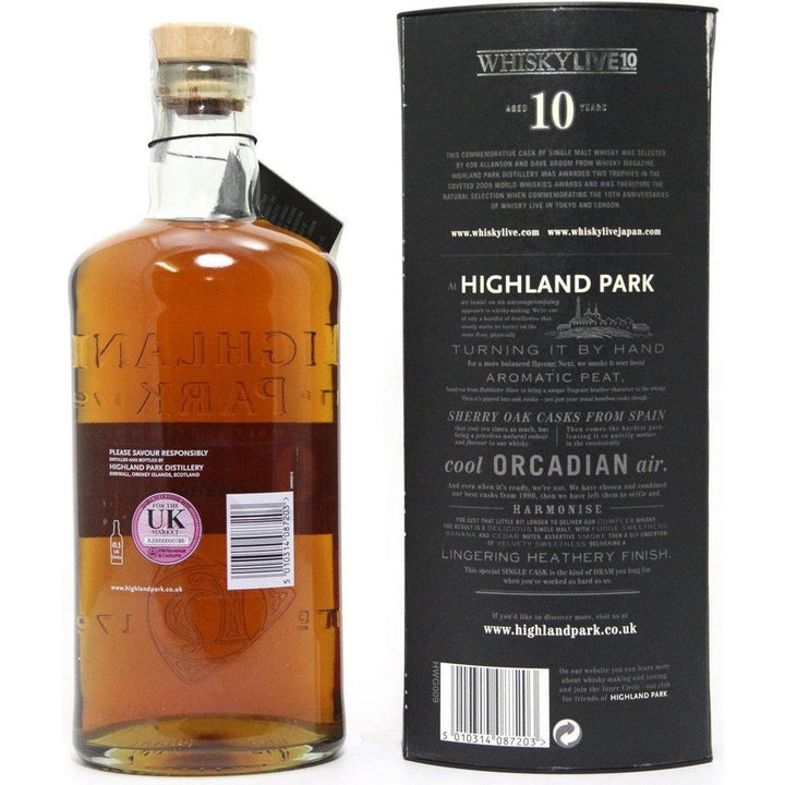 Highland Park Whisky Live London & Tokyo - 10 Year Old Scotch Whisky - 70cl 59.3% - The Really Good Whisky Company