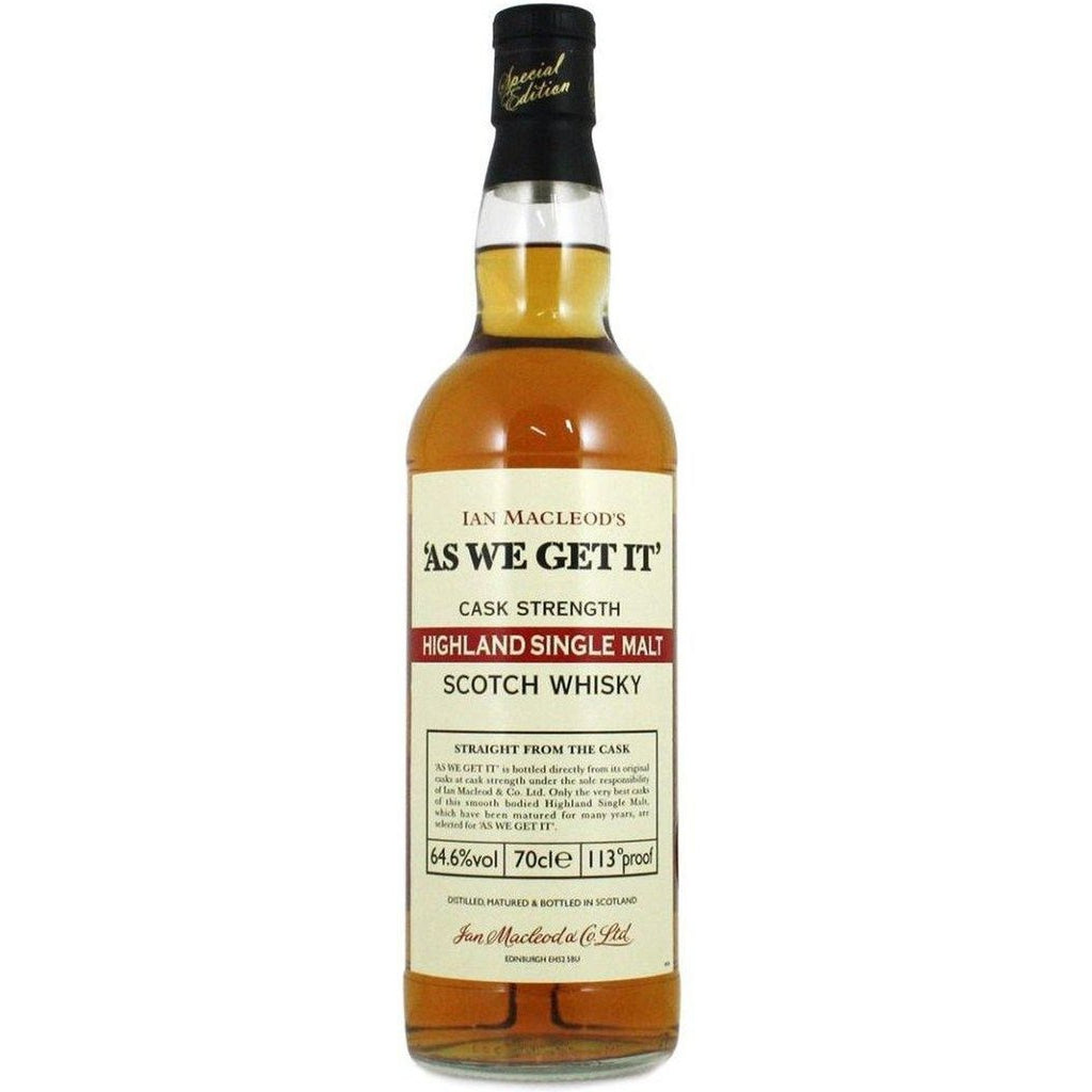 Highland Single Malt - As We Get It (Ian Macleod) - 70cl 64.6% - The Really Good Whisky Company