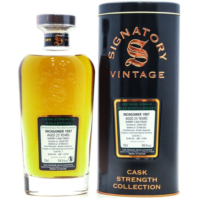 Inchgower 1997 23 Year old Sherry Finish Signatory Vintage - 70cl 59.5%