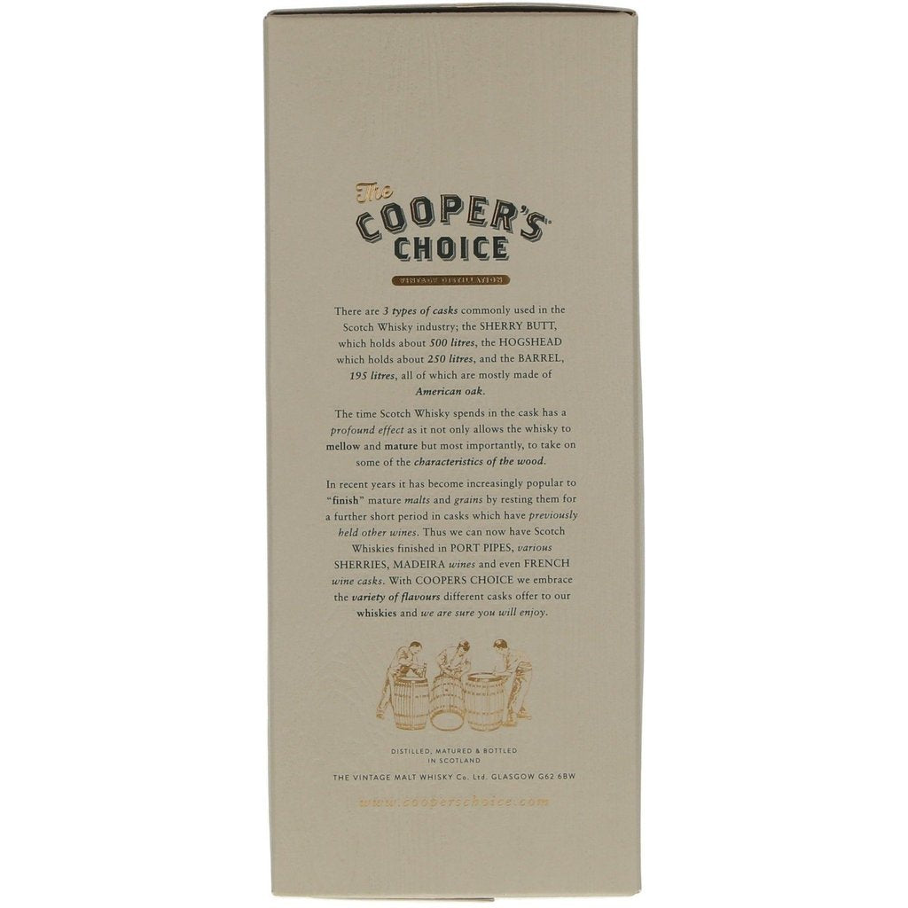 Invergordon 30 Year Old 1987 (cask 88796) The Cooper's Choice - 70cl 49.5% - The Really Good Whisky Company