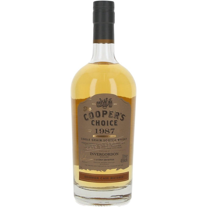 Invergordon 30 Year Old 1987 (cask 88796) The Cooper's Choice - 70cl 49.5% - The Really Good Whisky Company